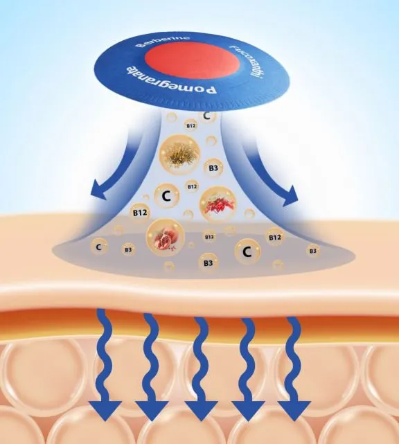 Applying Purisaki patch for daily wellness